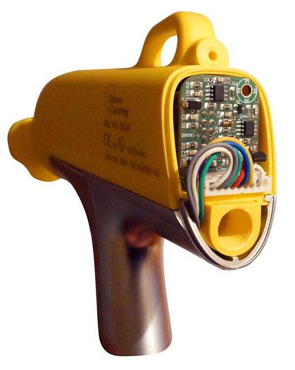 PISTOLA A CORONA PER VERNICIATURA A POLVERE PER SISTEMI AUTOMATICI FISSA TECNOCOATING AIG103-AL