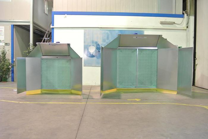 CABINA DI VERNICIATURA A SECCO PIEGHEVOLE MODELLO UNICA