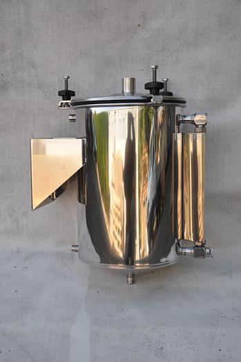 SERBATOIO INOX LT.30 CON COPERCHIO SEMIAPRIBILE