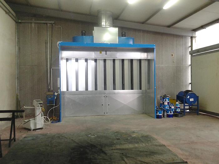 CABINA DI VERNICIATURA A POLVERI