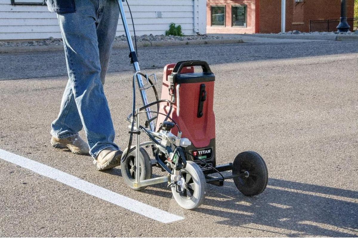 LINE CART (carrello traccialinee) a batteria 18 Volt