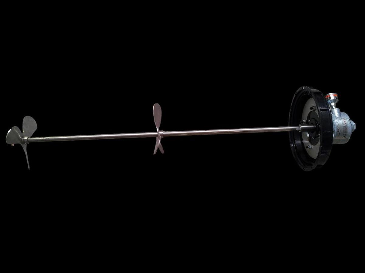 AGITATORE PNEUMATICO SU TAPPO PER TANK IBC 1000/1200 LITRI