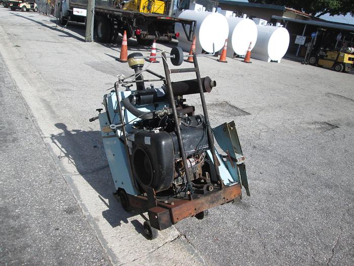 Used Target Pro 35 III Concrete Saw With Single Axle Trailer