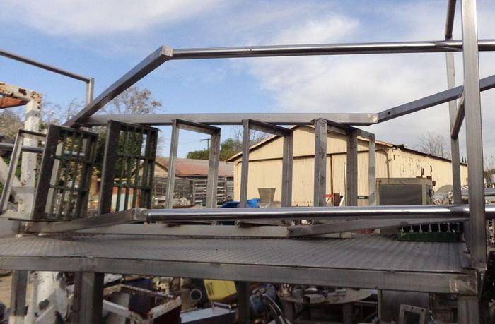 Used Mezzanine, 96" x 48" x 65", 6-Step, S/st, Platform #S742821