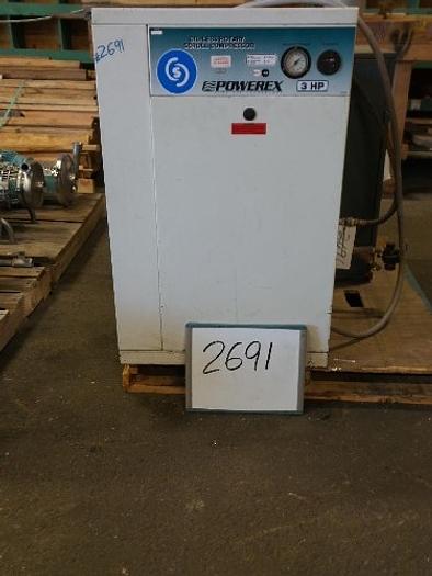 Powerex 3 Hp. Oil-Less Rotary Scroll Air Compressor,