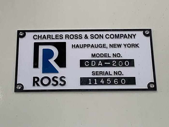 Used 200 GALLON ROSS MULTI-SHAFT MIXER - MODEL CDA-200 - S/S - VACUUM - JACKETED