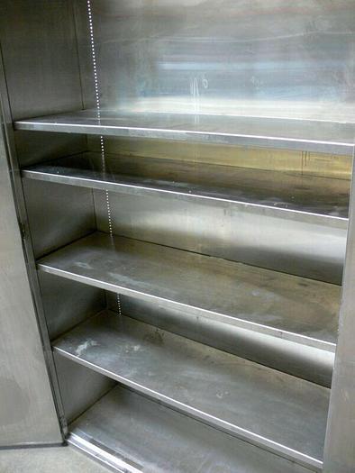 Used Stainless Steel Storage Cabinet  16" x 47" x 80"