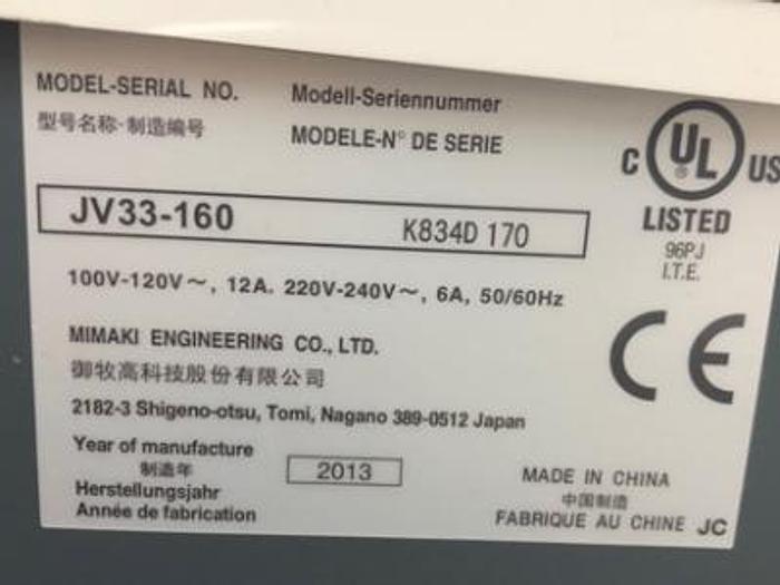 Used 2014 Mimaki JV33 - 160