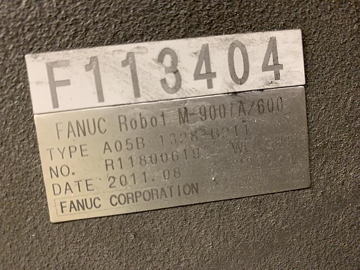 Used 2011 FANUC M900iA/600 6 AXIS CNC ROBOT WITH R30iA CONTROLLER