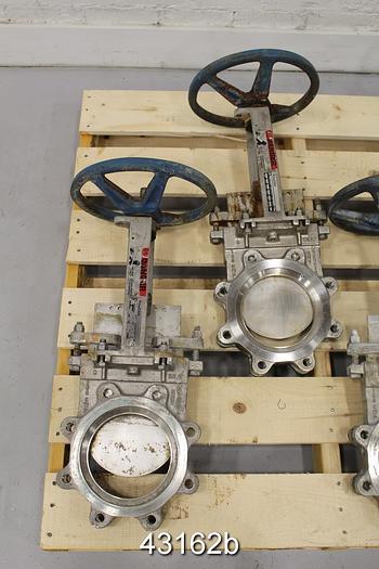 Used Dezurik 6" Hand Operated Knife Gate Valve #43162