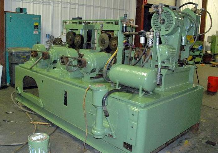 Used 11" - 4.5" (279 MM-114 MM) TISHKEN WIRE FLATTEN, STRAIGHTEN & CUT-OFF LINE (USED)
