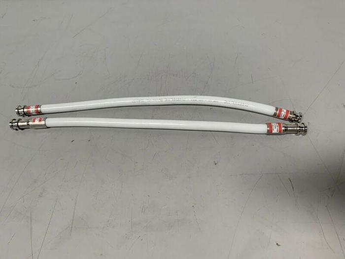 Used Liquidyne 1" x 24" Flexible Silicone Hose w/ Stainless Steel Outlets