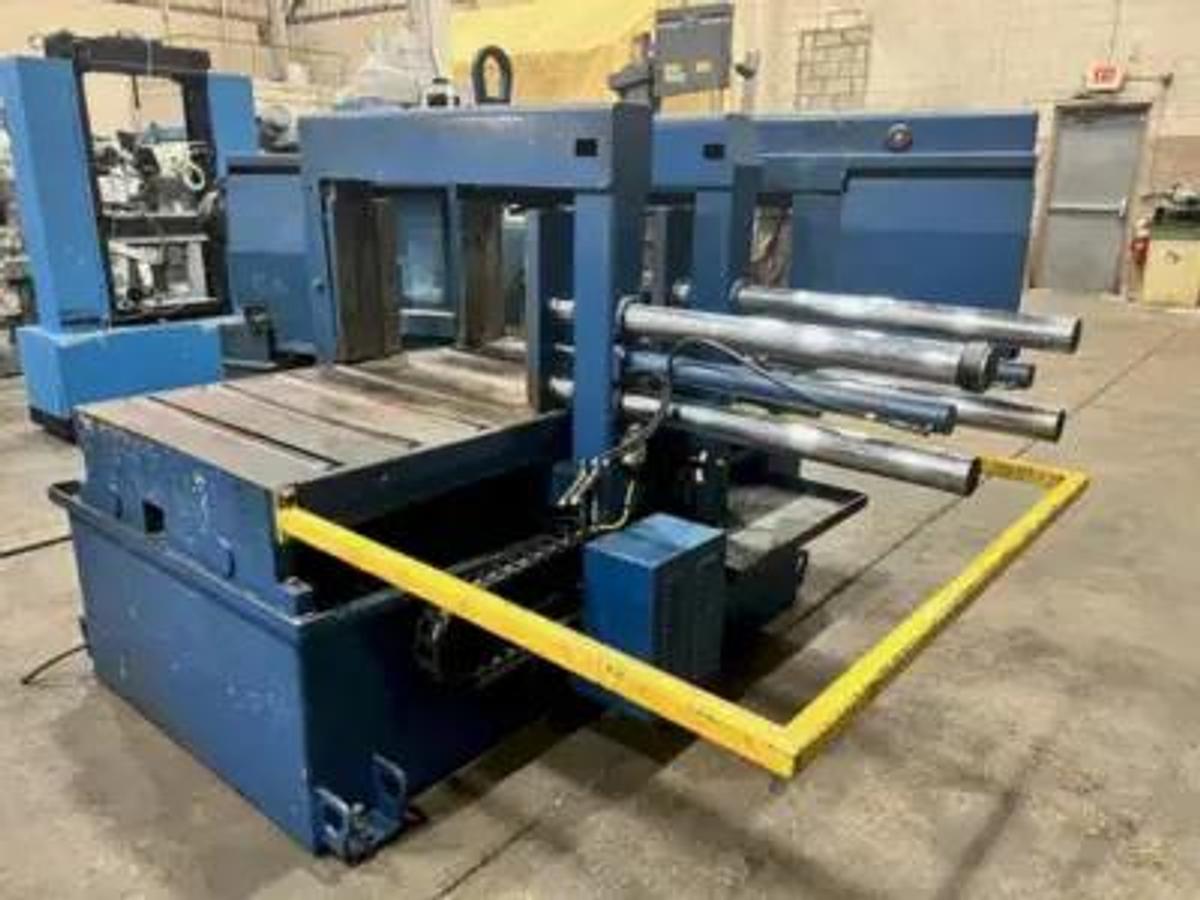USED HYD-MECH 16" X 25" AUTOMATIC HORIZONTAL MITERING BANDSAW MODEL M-16A, Year: 2000