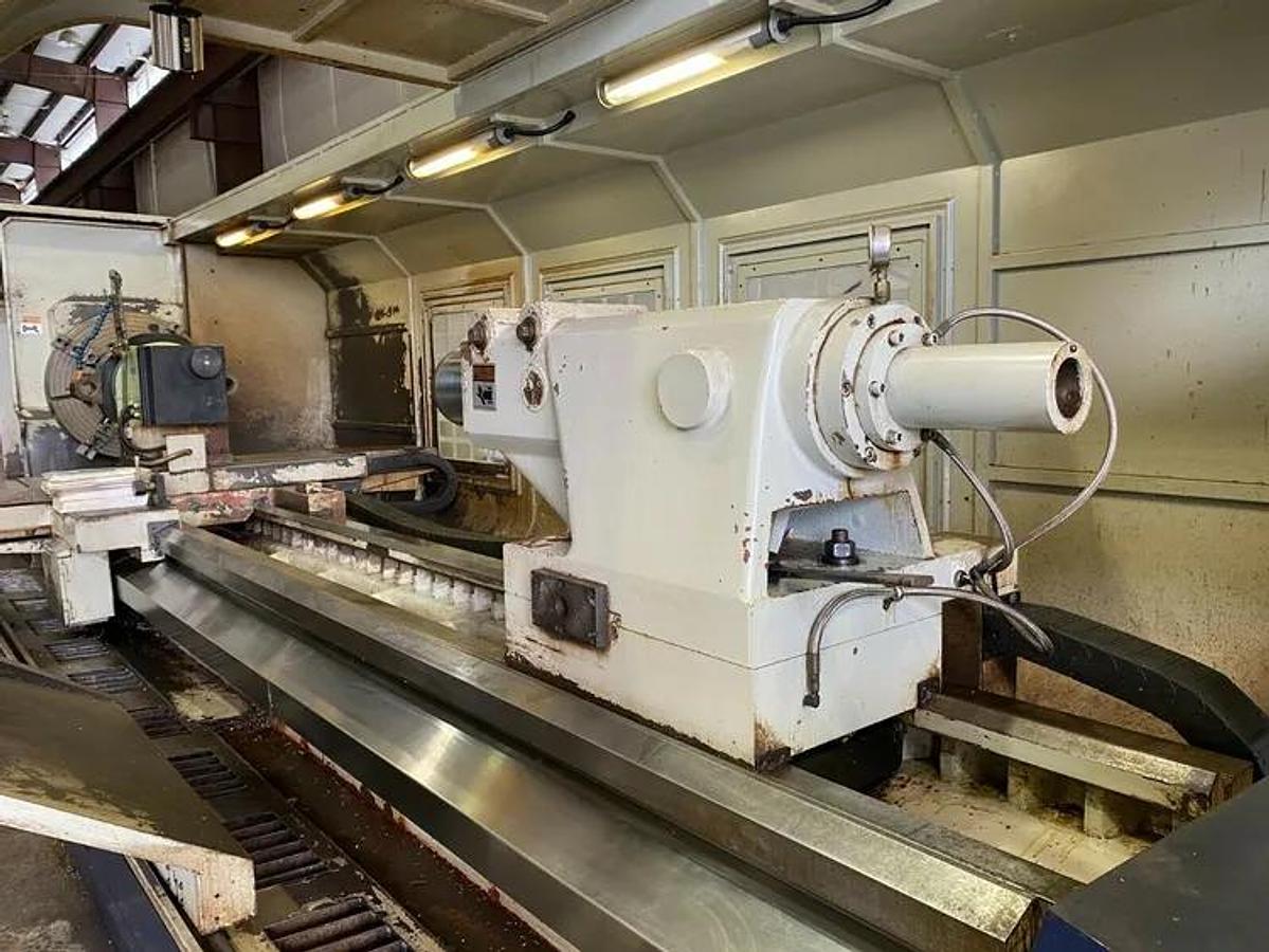 ACRA SUN FIRM CST SERIES Hollow Spindle, CNC Flat Bed Lathe w/ FANUC 0iTF controller 42" x 120cc