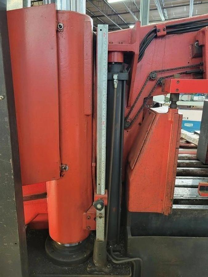 Used AMADA Model HKA-800 Horizontal Bandsaw 20" x 31.5" Fully Automatic, Reconditioned, 80" infeed stoke