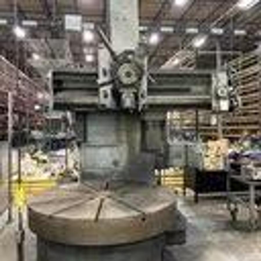 1974 WEBSTER BENNETT Vertical Turret Lathe Model 72, Elevating Rail and 4 Jaw Chuck