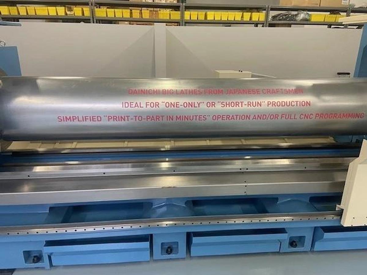 DAINICHI Precision CNC Lathe Model DLX75Bx3000, with FANUC Easy CNC Guide Programming