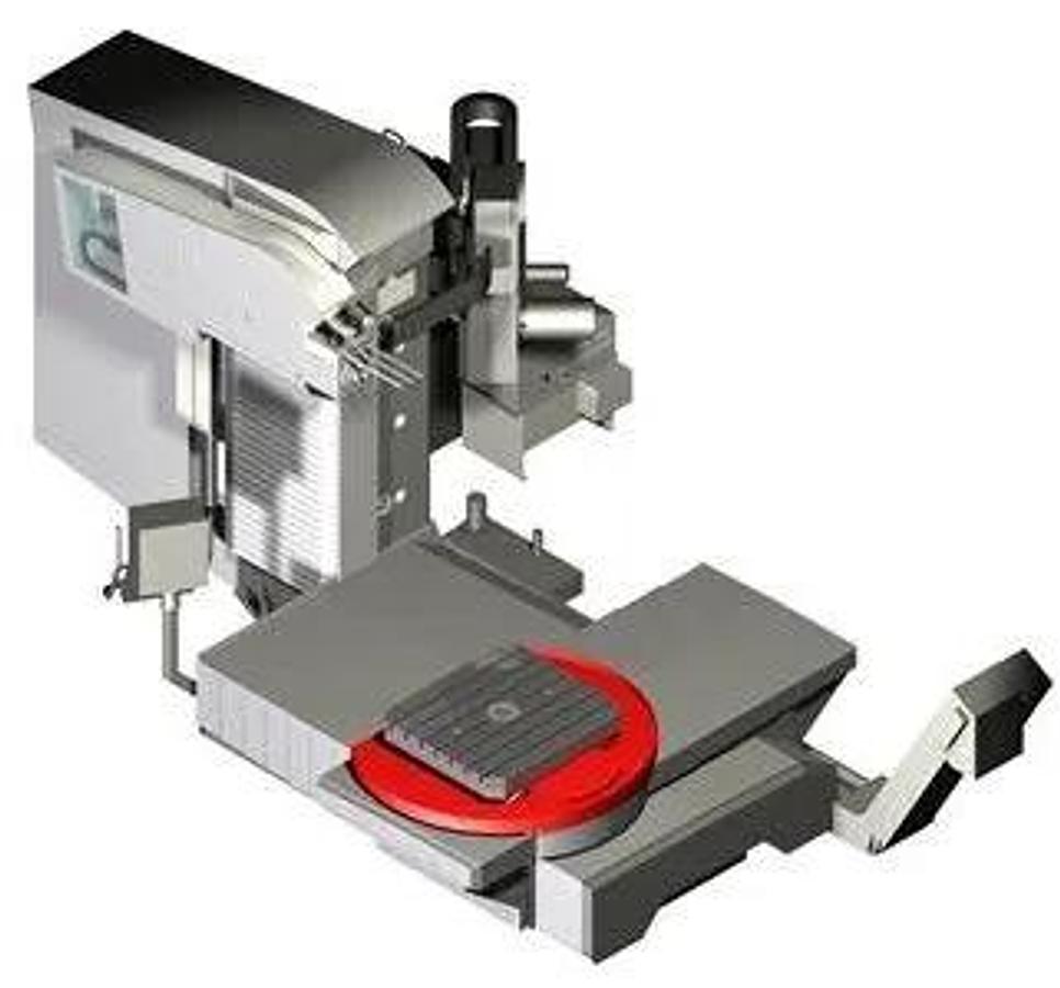 FERMAT WFC 10 CNC Cross Table Type (Moving Saddle) Horizontal Boring Mill  3.9" spindle dia. CAT 50, 3,000 rpm