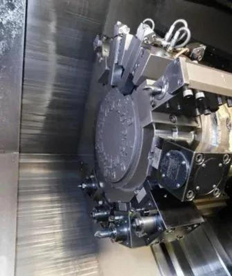 Used 2012 DOOSA PUMA 2100MS Live Tool CNC Lathe, 8" Chuck on Main; 6" Chuck on Subspindle