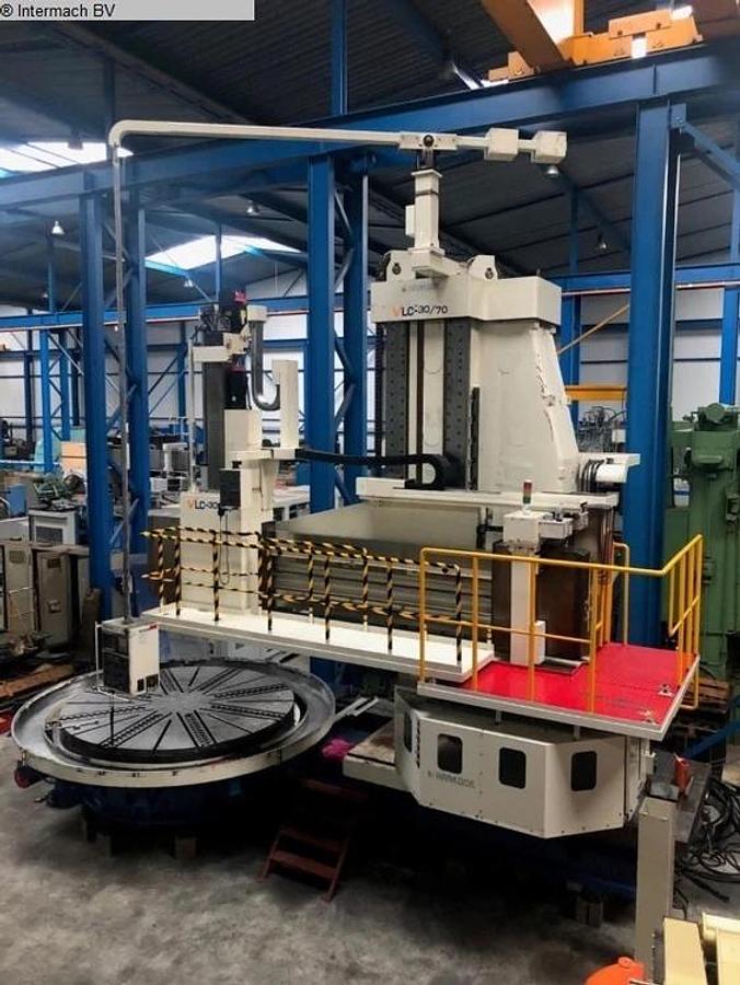 Used HANKOOK CNC VTL Model VLC 30/70 w/ 24 ATC, & C axis & live tools, Under Power, 2016 Refurb