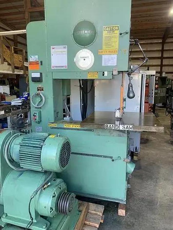 Used TANNEWITZ GVTNE Vertival Bandsaw, Throat 36"; Max Work Height 20"