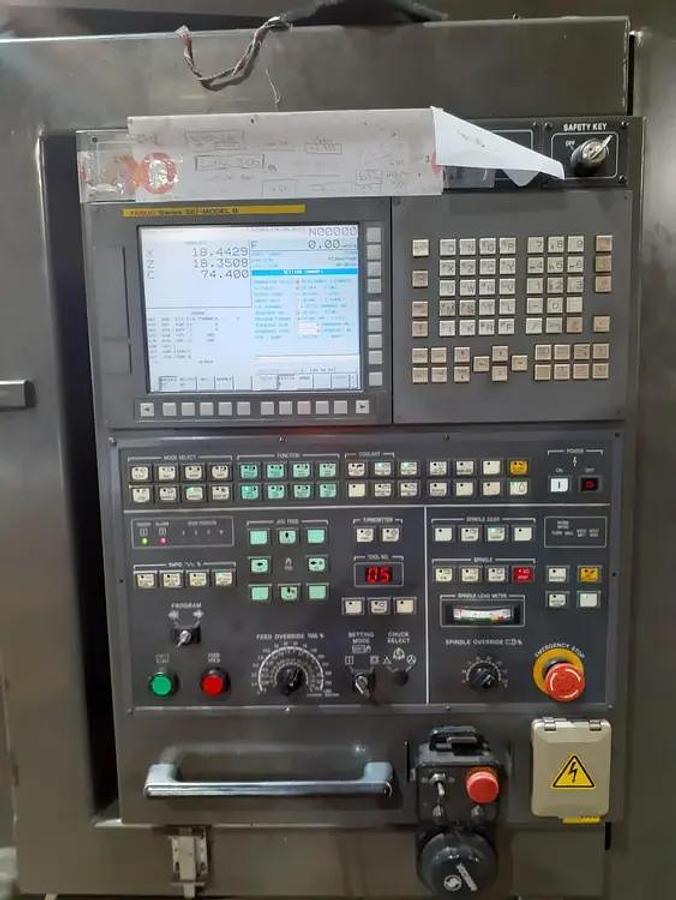 Used 2013 HANKOOK Protec 9NC X 3000 WITH 10" Bar Capacity, 120" Centers, (2)- 25" Manual Chucks, FANUC 32iTB Run Time Hours 9,738