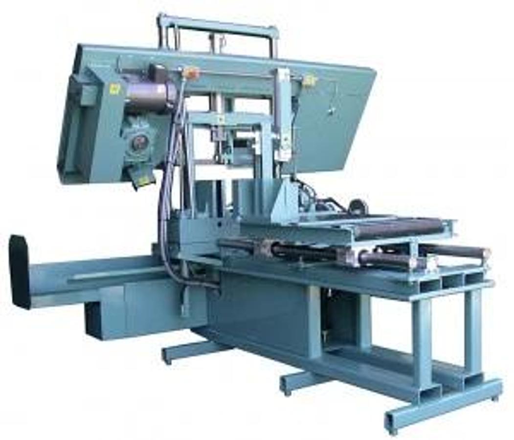W.F. WELLS Horizontal Twin-Post Bandsaw w/ CNC Shuttle Barfeed Model F-16-1A CNC