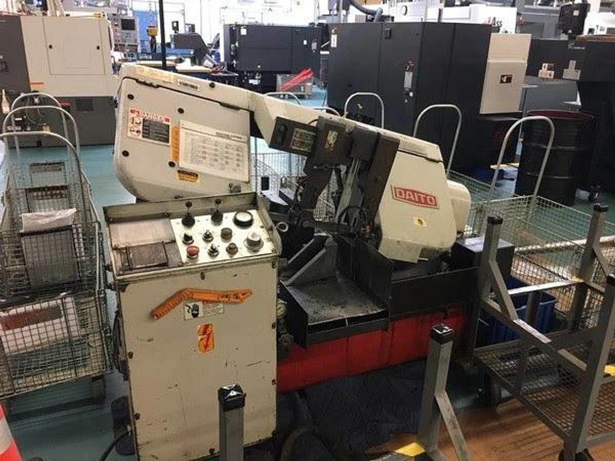 Used DAITO Model GA260 Fully Automatic NC Programmable Bandsaw, with Variable Vise Pressure