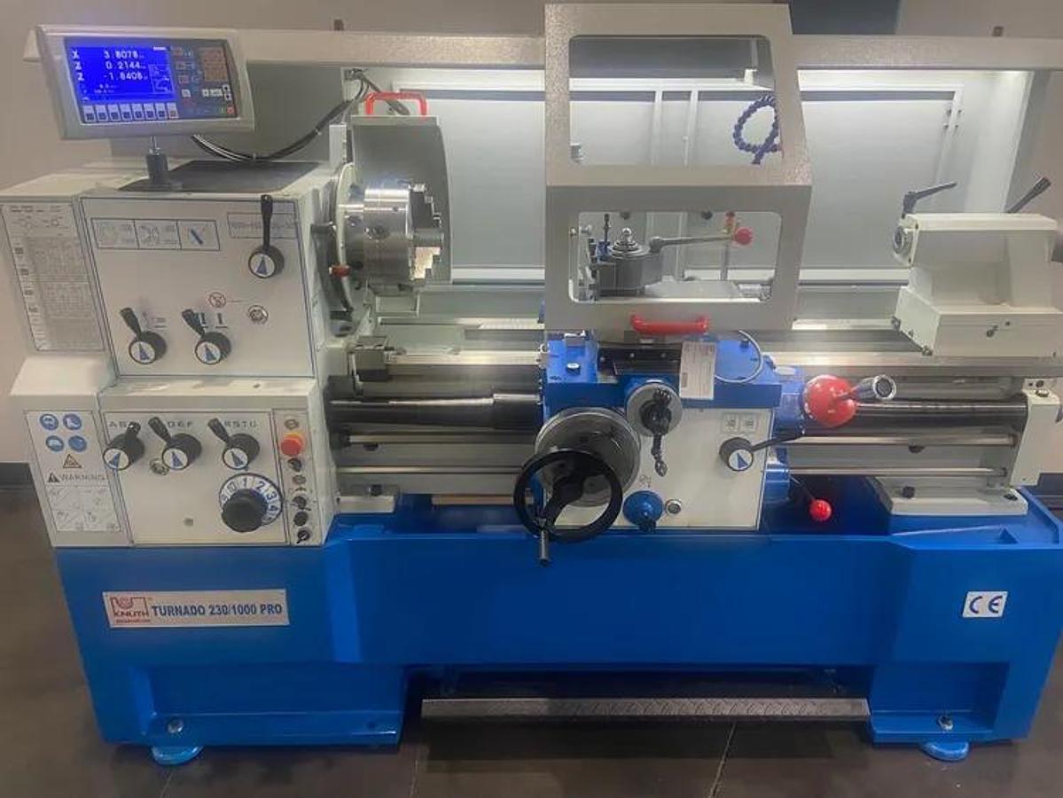 KNUTH TURNADO 230/1000 PRO Engine Lathe, 18" Swing, 39.4" Between Centers, 2.3" Spindle Bore, 10 HP