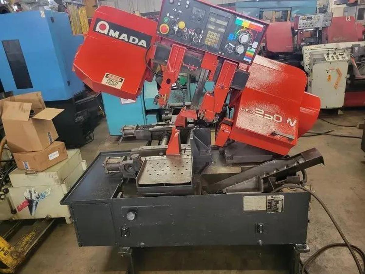 AMADA HFA 250W, Fully Automatic, Programmable Bands saw, 10" x 12"