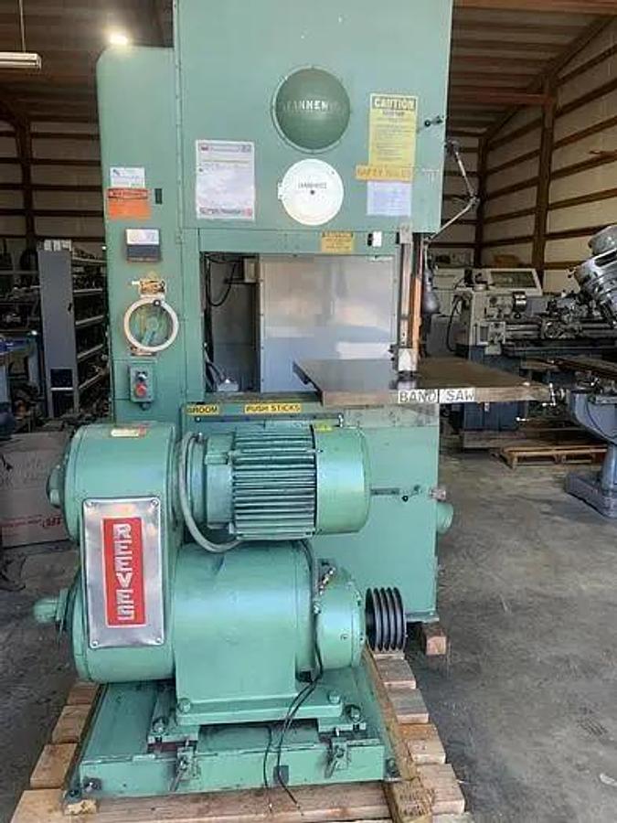 Used TANNEWITZ GVTNE Vertival Bandsaw, Throat 36"; Max Work Height 20"