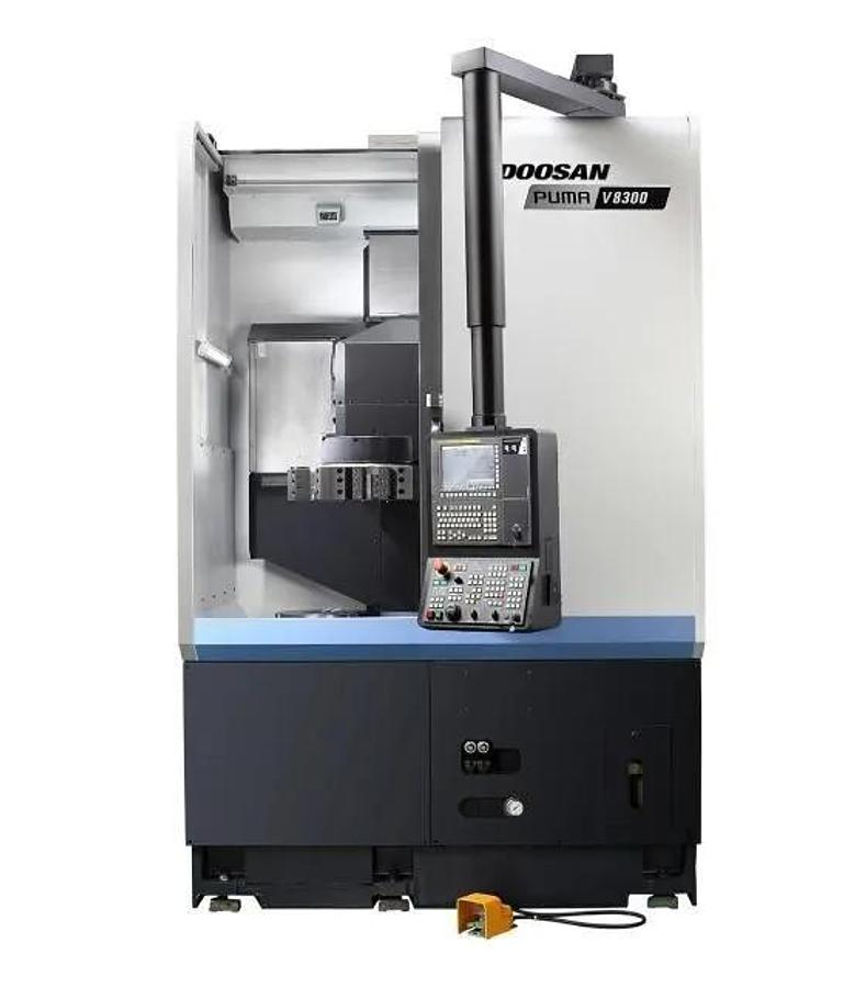 Used DOOSAN PUMA Model V8300 Vertical Turret Lathe, 24" Chuck, Max Turning Diameter 32.7", Turning Ht. 29.5"