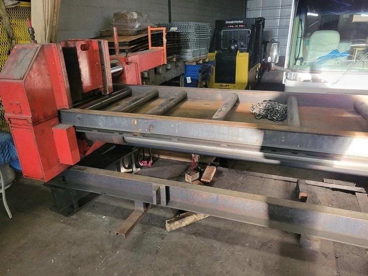 Used AMADA Model HKA-800 Horizontal Bandsaw 20" x 31.5" Fully Automatic, Reconditioned, 80" infeed stoke