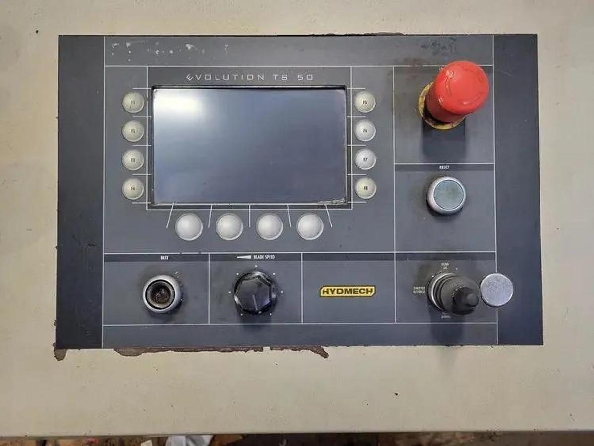 Used HYD-MECH Model 23A, Programmable up to 100 jobs, On demand hydraulics, Overhead bundle clamping
