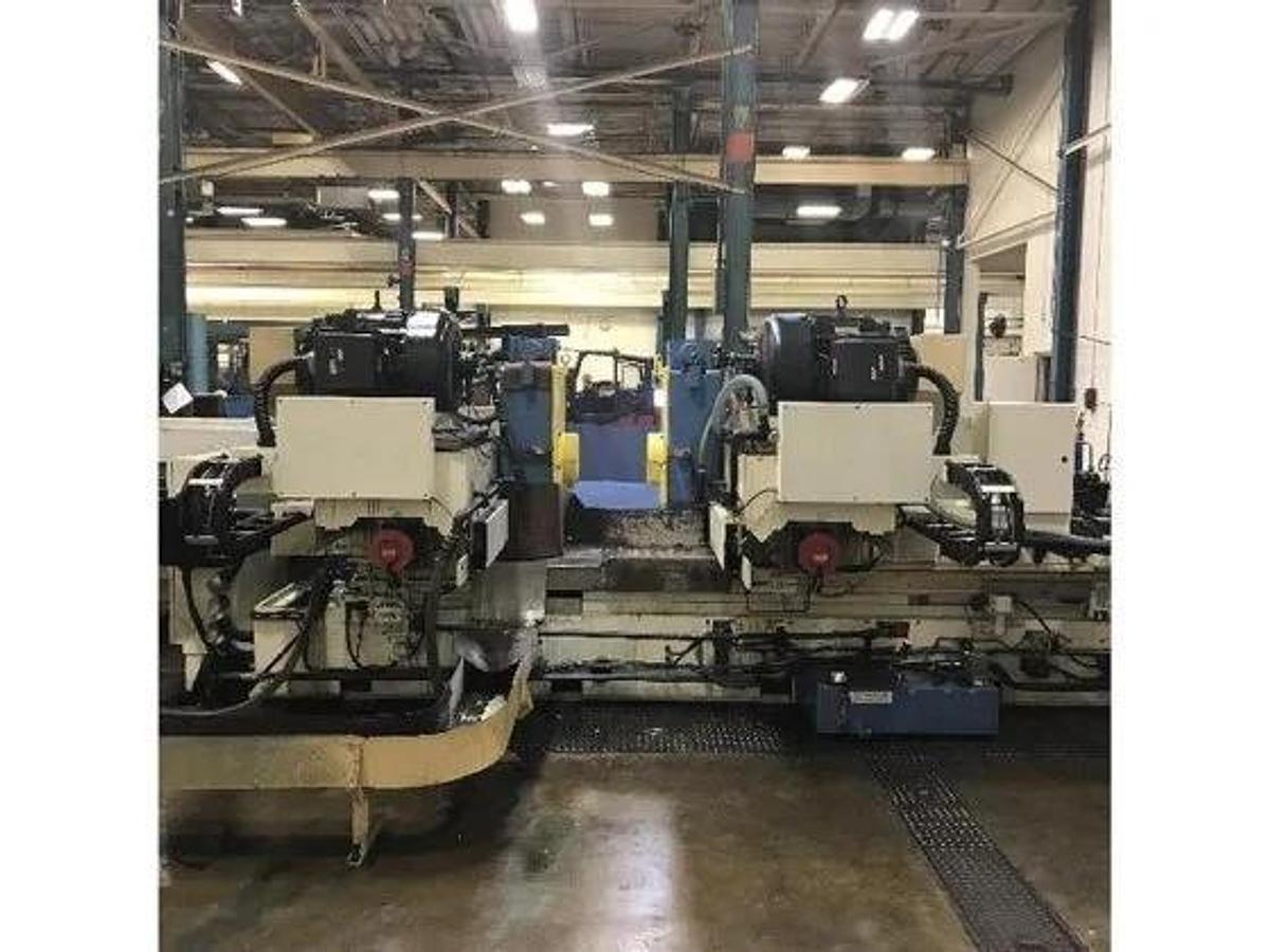 Used 2013 NAXOS CNC Multi-Axis Cycle Cylindrical Grinder with Two Workheads, 24.78" x 191"