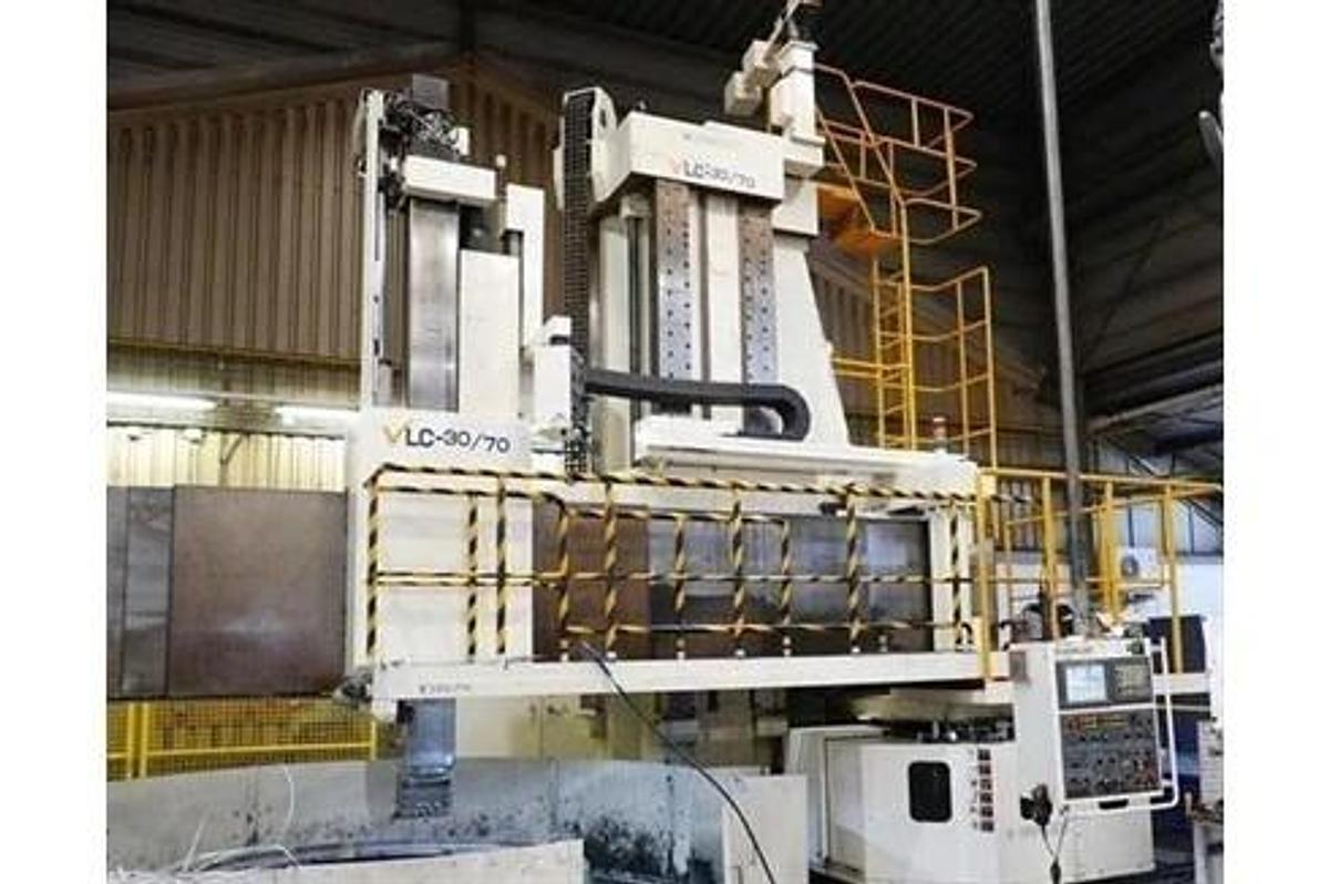 Used HANKOOK CNC VTL Model VLC 30/70 w/ 24 ATC, & C axis & live tools, Under Power, 2016 Refurb