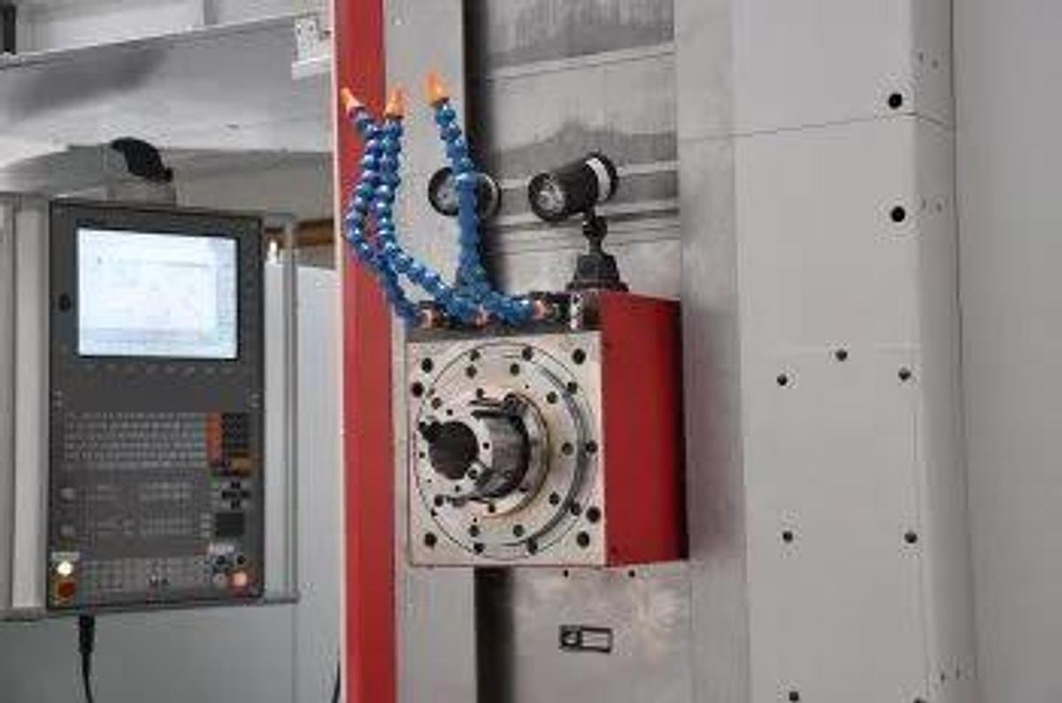 FERMAT WFC 10 CNC Cross Table Type (Moving Saddle) Horizontal Boring Mill  3.9" spindle dia. CAT 50, 3,000 rpm