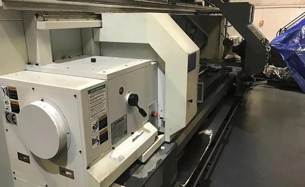 HANKOOK 7NB x 4000 CNC Lathe with FANUC 21T Control
