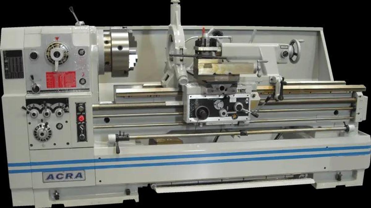 ACRA Precision Engine Lathe Model 22120ACH 22" Swing, 120" Between Centers, 4.063" Thru Hole
