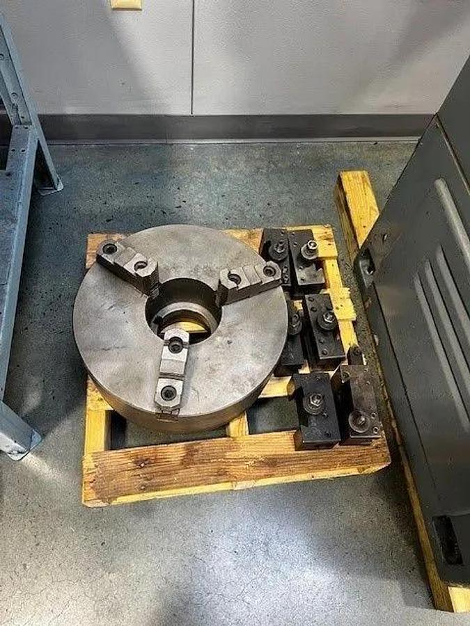Used 1980 LEBLOND REGAL SERVO-SHIFT Engine Lathe, RAISED by factory, 36" Swing, 28.25" Swing over Cross Slide