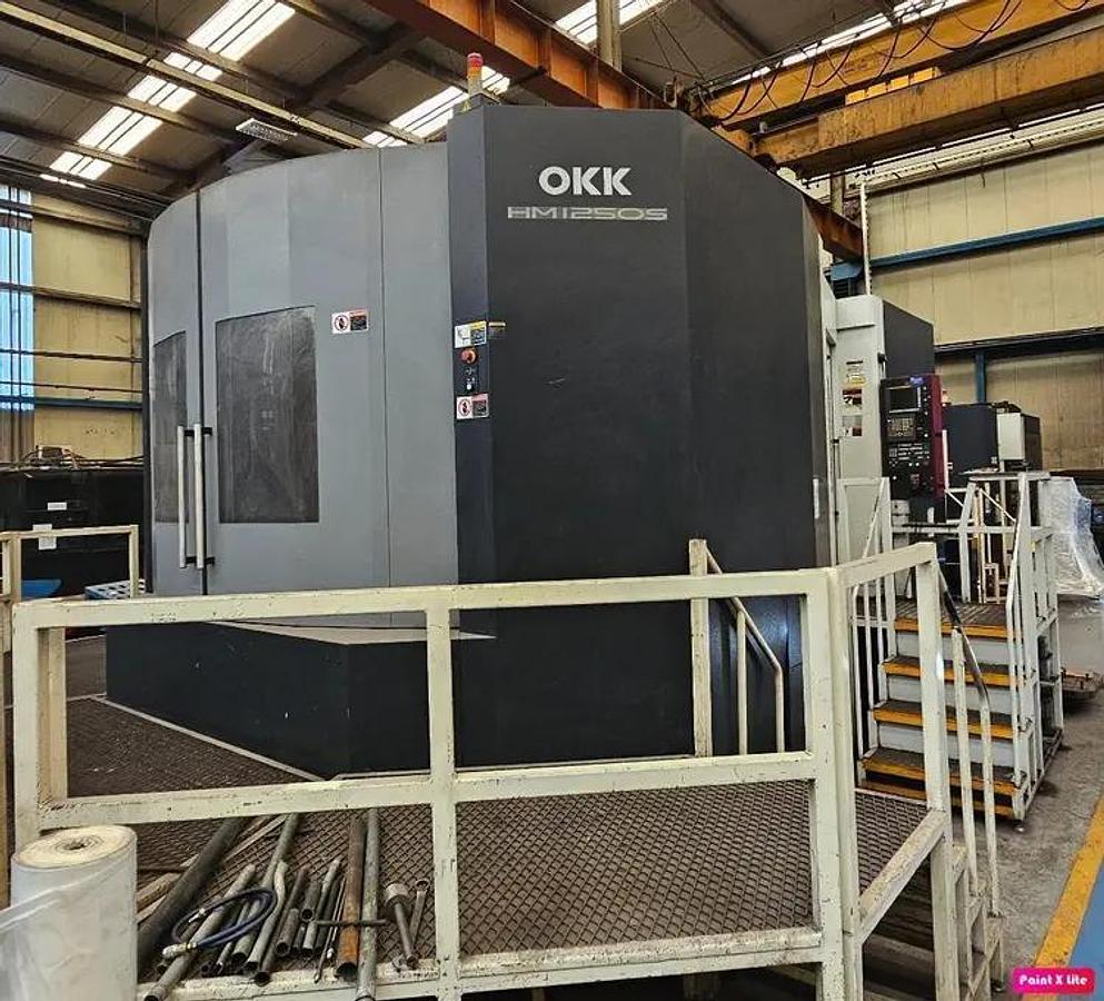 Used 2012 OKK HM 1250 CNC Horizontal Machining Center, FANUC 31i, 49.2" x 49.2" Pallets, 4 Axis