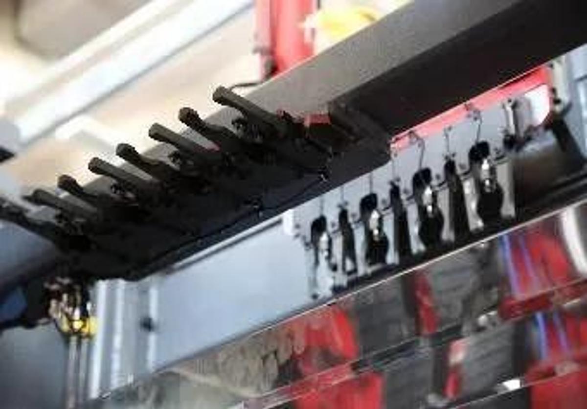 AKYAPAK Model 3ADM 1200 Beam & 3 Spindle CNC Drill Line