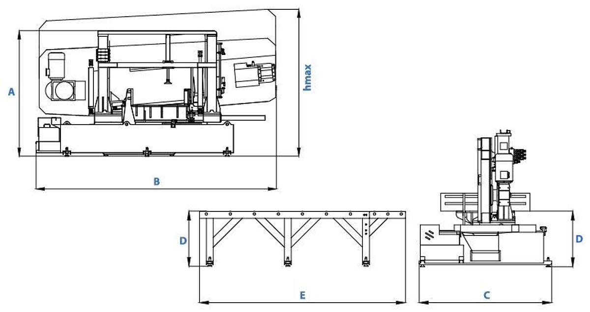 CUTERAL Column Saw CSM 400 – 800 DM