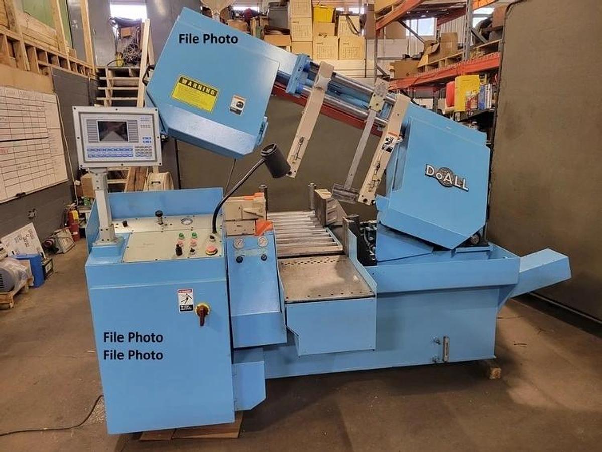 Used DOALL Automatic Horizontal Bandsaw, Model C-4100NC, 16" Round, 16" x 14"