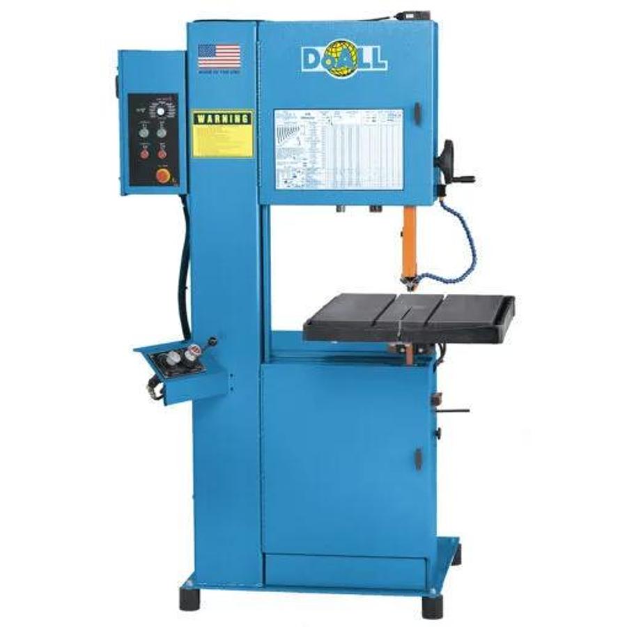 DOALL VERTICAL SAW Model 2012-VH  Machine Capacity: 20" x 12" Throat, Band to Column: 20", Table Tilt 10 degree POS & 45 degree NEG