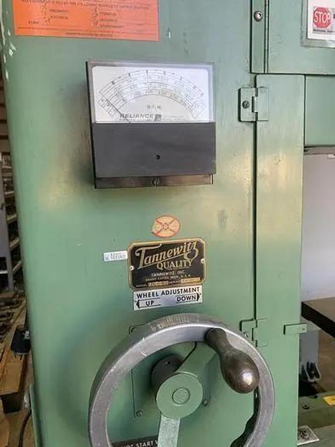 Used TANNEWITZ GVTNE Vertival Bandsaw, Throat 36"; Max Work Height 20"