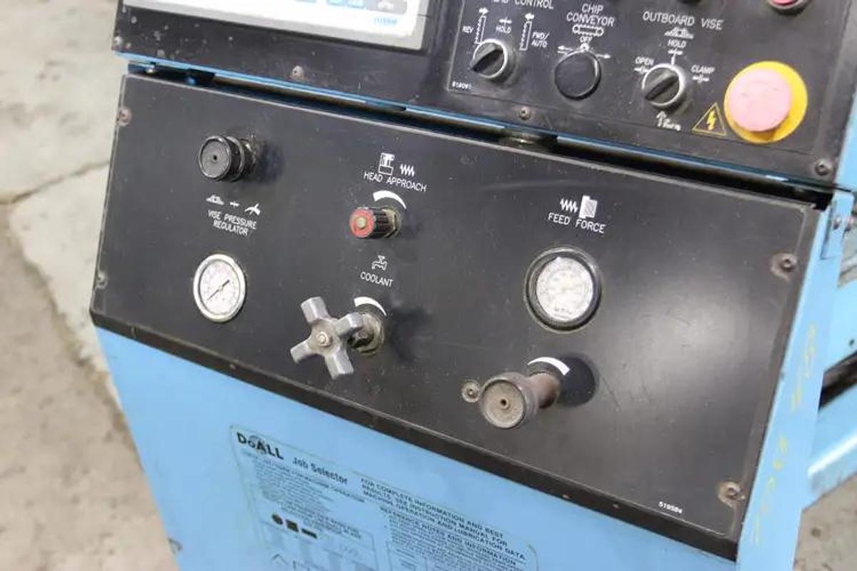 Used 2003 DOALL Vertical Bandsaw Model TF-2025NC Capacity 20" x 25"