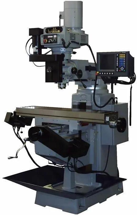 WILLIS Model 1050 Knee Mill with/ 3 Axis Accu-Rite CNC w/MillPwr G2