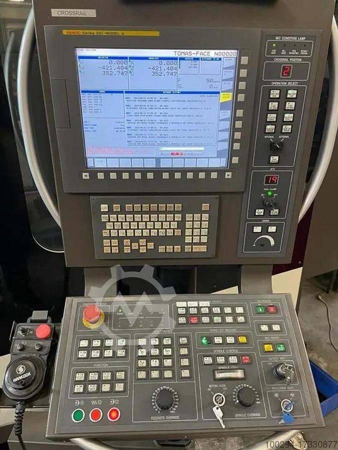Used HANKOOK VTC140E Ram Type Vertical Boring & Turning Machine with C-Axis & Driven Tools