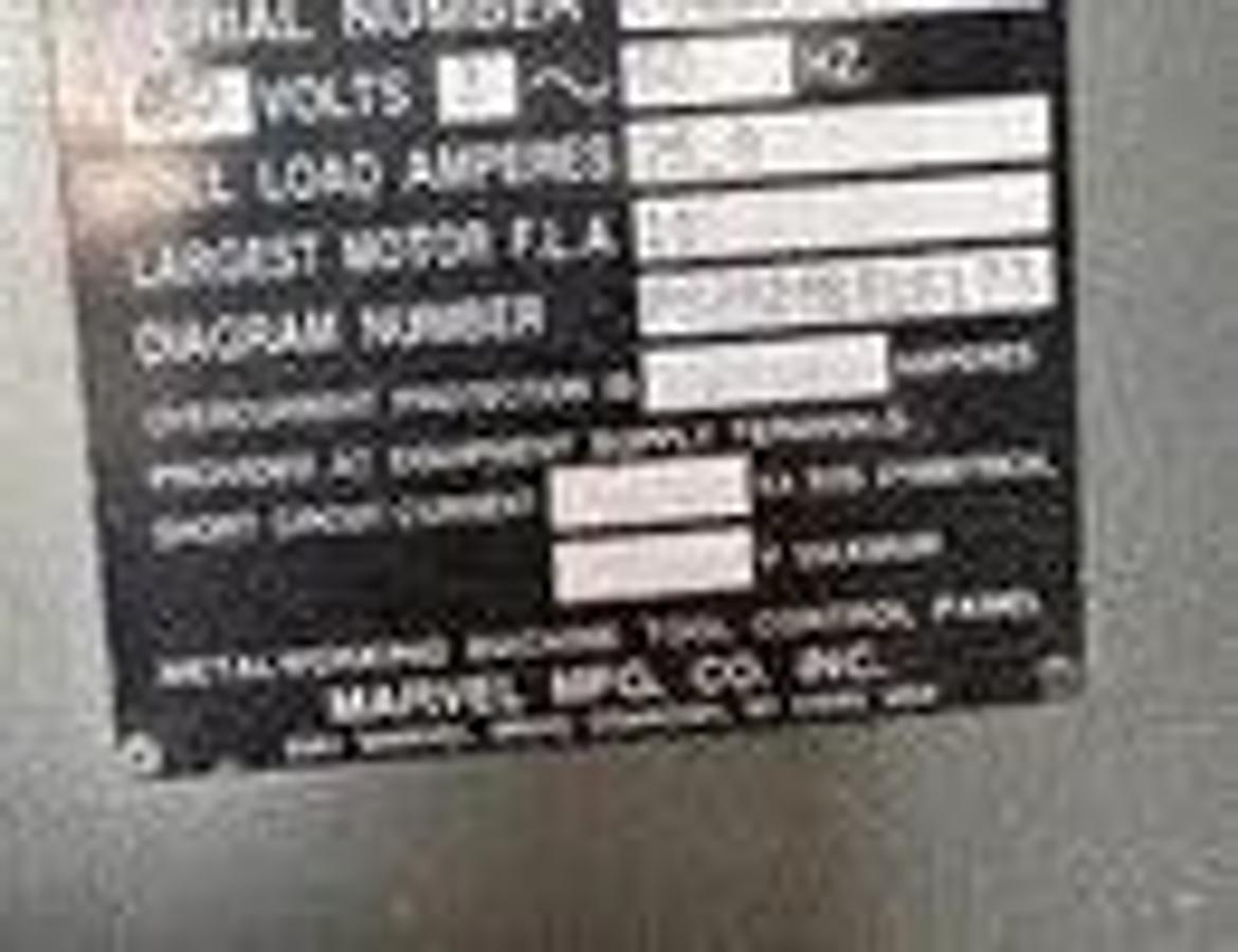 Used 2012 MARVEL SPARTAN Model PS 2828/10 Plate Saw